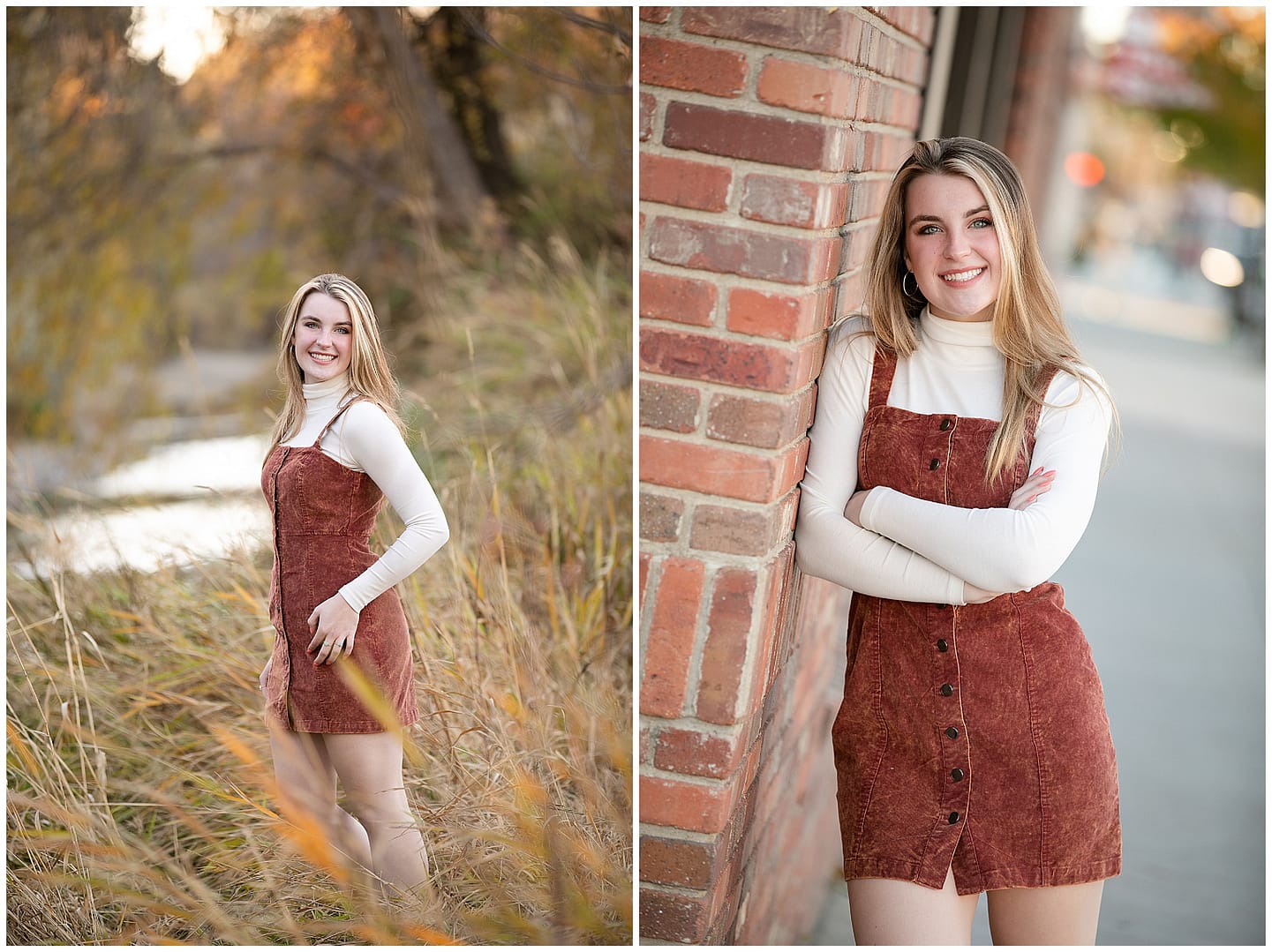 Senior girl poses for senior portraits in Boise,ID. Photos by Tiffany Hix Photography.