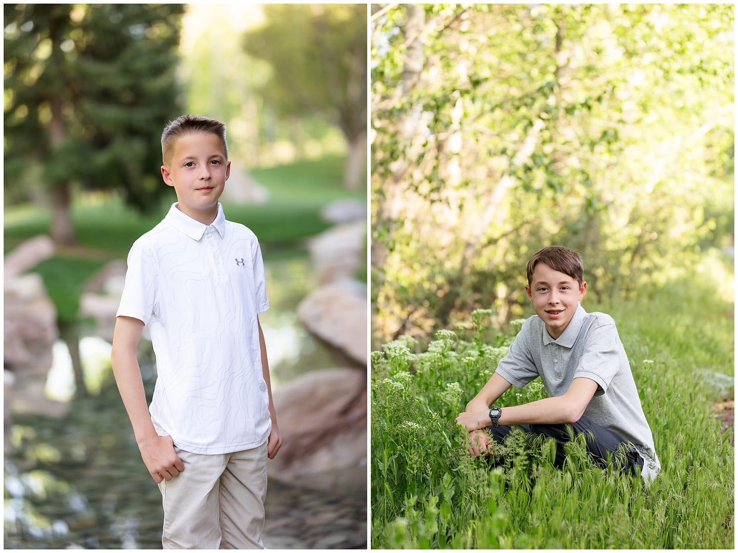 Brothers pose for portraits. Photos by Tiffany Hix Photography.