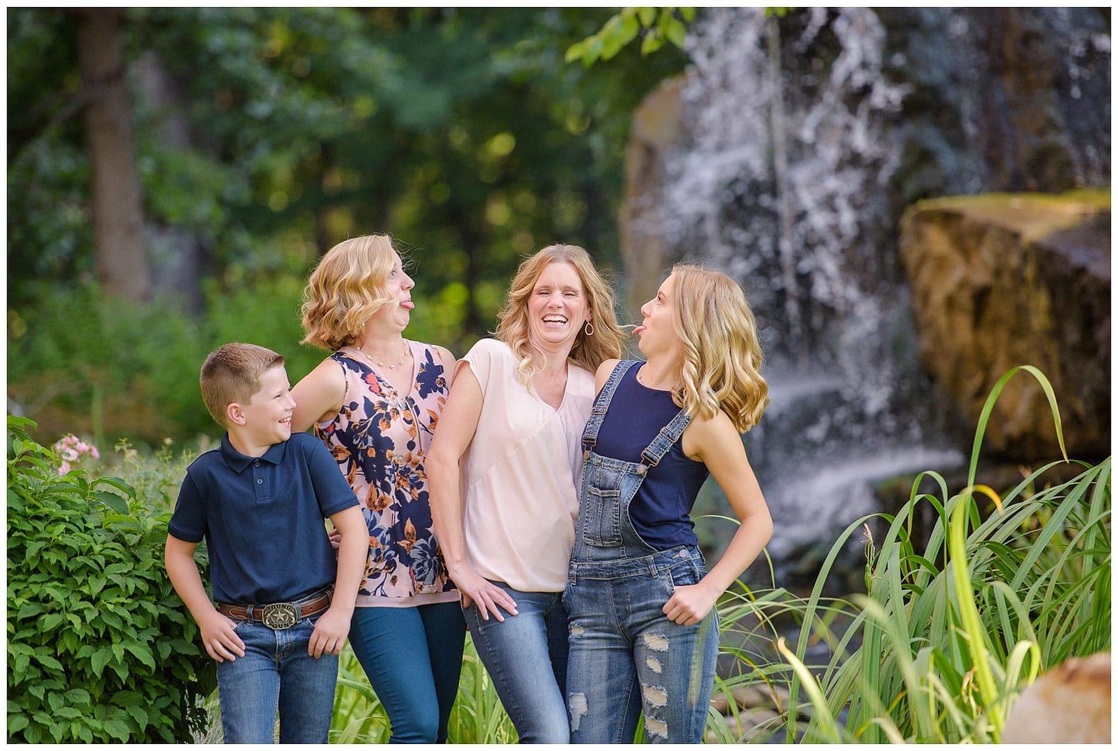 Family laughs during Boise family session. Photos by Tiffany Hix Photography.