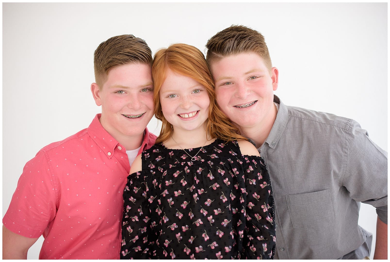 Trio of siblings. Photos by Tiffany Hix Photography.
