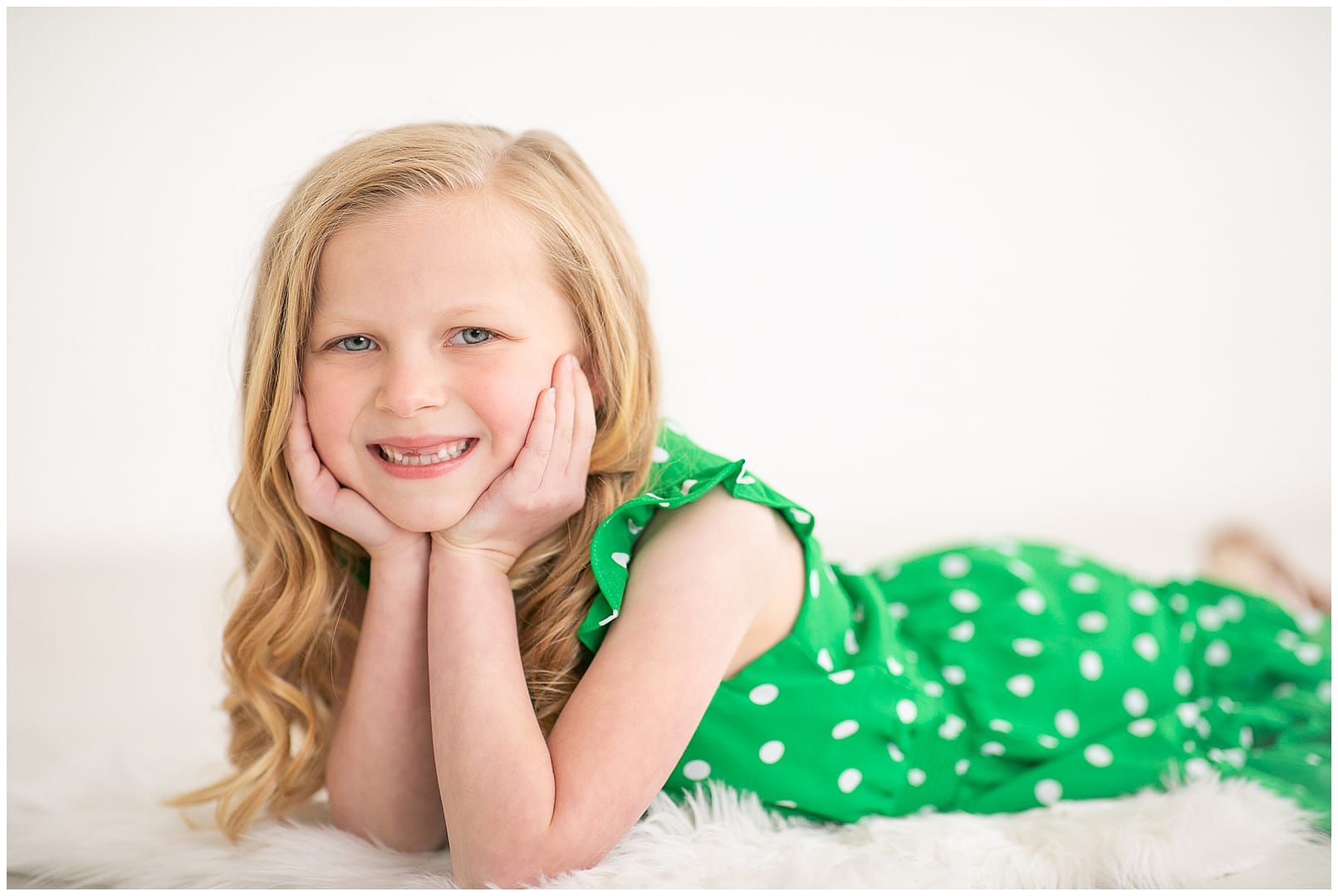 Child poses for portrait. Photos by Tiffany Hix Photography.