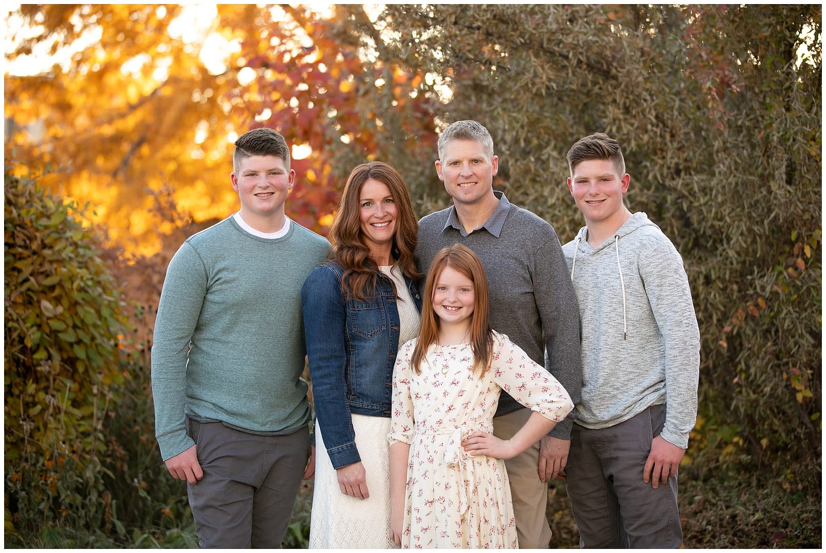 Meridian family of five. Photo by Tiffany Hix Photography.