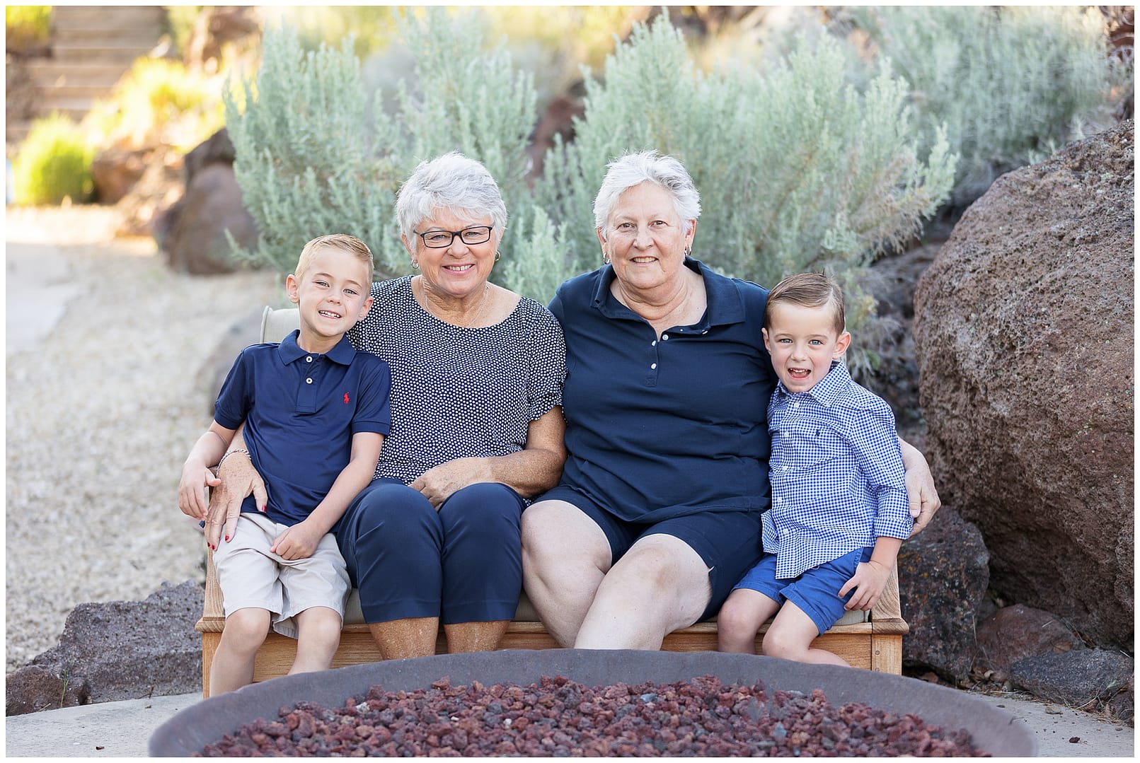 Grandparent session in Boise with two grandsons. Photo by Tiffany Hix Photography.