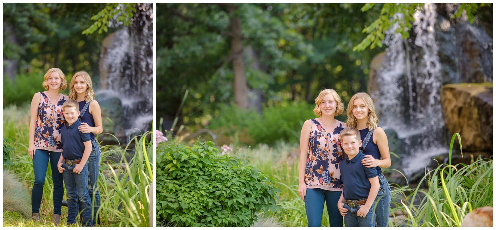 Boise family stands for portraits. Photos by Tiffany Hix Photography.