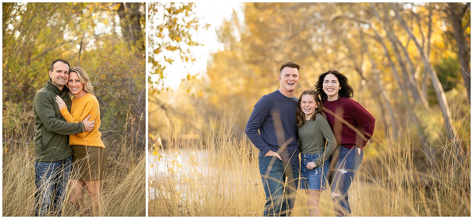 Fall Boise photos with family of five. Photo by Tiffany Hix Photography.