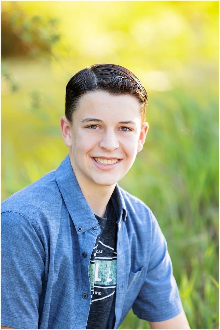 Close up portrait of Boise Teen. Photo by Tiffany Hix Photography.